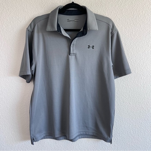 Under Armour Men’s Tech Polo Shirt Graphite - Picture 1 of 7